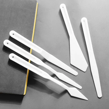 5 Adet Plastik Yağlıboya Kazıyıcı Seti Sanat boya Kazıyıcı Kıpırdamak palet bıçağı Guaj Akrilik Yağlıboya Bıçak
