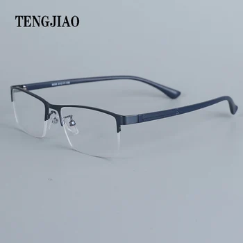 TENGJIAO Gözlük Çerçevesi Erkek Gözlük Kore Nerd Bilgisayar Reçete Optik Erkek Gözlük Şeffaf Lens Gözlük Çerçevesi