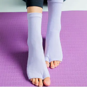 Spor Basit Yarım Palmiye Çorap Elastik Kaymaz Pamuk Tekne Çorap Yoga Çorap Kadın Çorap Düz Renk Çorap