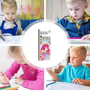 Suluboya boyama kitabı Suluboya Boya Kitabı 12 Sayfa Kağıt Montessori Okul Öncesi eğitici oyuncak Çok Fonksiyonlu Boyama