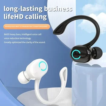 Kablosuz kulaklıklar Bluetooth 5.0 mikrofonlu kulaklık Tek kulak içi Spor Su Geçirmez TWS Kulakiçi Handsfree Kulaklık HiFi Stereo