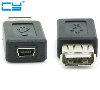 5 adet Usb tipo Bir 2 0 femea para Mini USB 5pin feminina adaptador de extensao yapmak konektörü