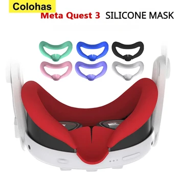 Meta Quest 3 silikon göz maskesi ter ve Toza dayanıklı kemer Burun Köprüsü ışık kalkanı Quest3 koruyucu kapak VR cihazları