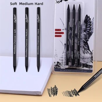 Güvenli Ve toksik Olmayan Ağaçsız kalem seti Güzel Sanat Eserleri Eskiz Çizim Kalemleri Sanatçılar İçin
