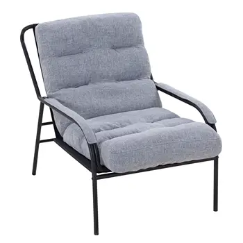 Salon Recliner Sandalye Ayarlanabilir Boş sandalye Stüdyo Sandalye Demir Kol kulüp sandalyesi Metal Ayaklı Hareketli Yastık Oturma Odası için