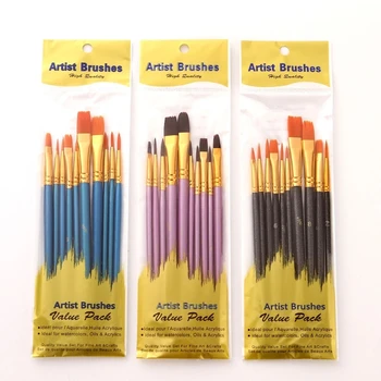 30 Adet Profesyonel Suluboya Fırçası Naylon Saç Ahşap Saplı Akrilik Detay Boyama Kalemler Öğrenci Okul Çizim Kırtasiye