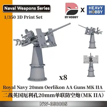 Ağır Hobi NW-350005 1/350 ölçekli Kraliyet Donanması 20mm Oerlikon AA Silahlar MK IIA
