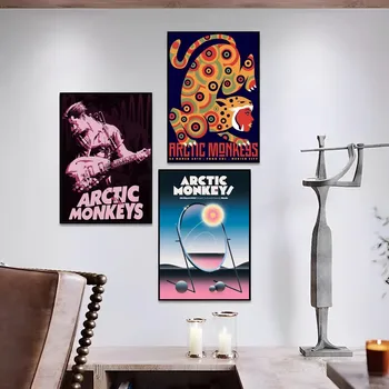 Arctic Maymunlar Klasik Poster Kendinden yapışkanlı sanat posterleri Retro Kraft Kağıt Etiket DIY Odası Bar Cafe Vintage Dekoratif Boyama
