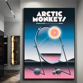 Arctic Maymunlar Klasik Poster Kendinden yapışkanlı sanat posterleri Retro Kraft Kağıt Etiket DIY Odası Bar Cafe Vintage Dekoratif Boyama
