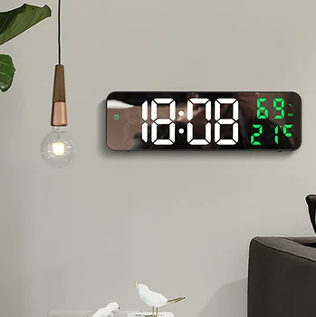 Ekran Modları Duvar Saati Elektronik Saat Büyük Nem Tarih LED Aralık Alarmları Sıcaklık Dijital Masa