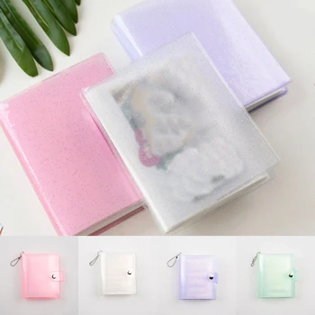 Mini Dondurulmuş Köpüklü Anahtarlık 3 İnç Instax Albümü PVC Fotocard Tutucu Kadın KİMLİK Kredi kart tutucu Fotocard Bağlayıcı