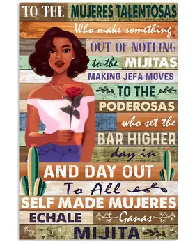 Eeypy Teneke İşaretleri Vintage Komik Mujeres Talentosas Kim Yapmak Bir Şey İşareti,Duvar Sanatı, Ev Dekorasyon, en İyi Seçim Olarak