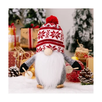 Noel süs örgü şapka kızak Rudolph bebek Meçhul Gnome bebek malzemeleri B