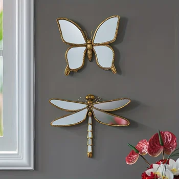 1 adet lüks reçine kelebek reçine yusufçuk kolye yaratıcı oturma odası duvar sanatı dekorasyon el Sanatları