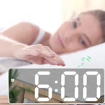 Okunması Kolay Ekranlı Dijital alarmlı saat Saat Doğru Zaman Tutma Çoklu Fonksiyonlar Okunması Kolay