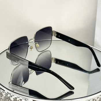 Klasik retro kare güneş gözlüğü kadın degrade lensler metal çerçeve güneş gözlüğü kadın retro moda Oculos De Sol