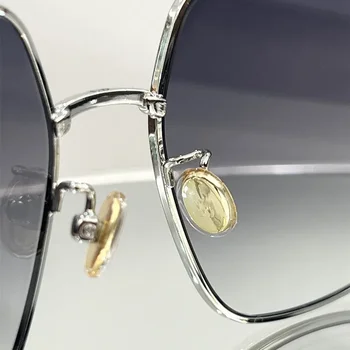 Klasik retro kare güneş gözlüğü kadın degrade lensler metal çerçeve güneş gözlüğü kadın retro moda Oculos De Sol