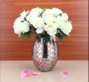 Masaüstü Metal Vazo Paslanmaz Çelik Çiçek Düzenleme Vazo Saksı Topraksız Vazolar Dekoratif Vazolar Ev Dekor Aksesuarları