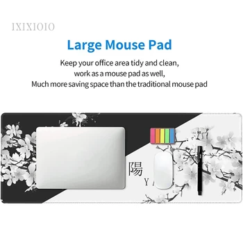 Siyah Ve Beyaz Sanat Mouse Pad Oyun XL Özel Yeni Büyük HD Mousepad XXL Fare Mat Halı Ofis Yumuşak Bilgisayar fare altlığı