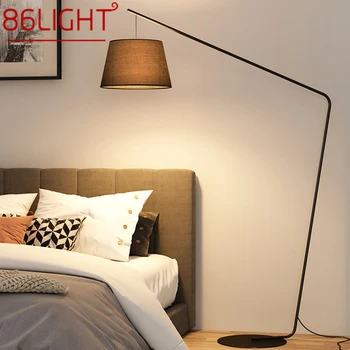 8686 ışık iskandinav siyah balıkçılık zemin lambası Modern aile oturma odası kanepenin yanında yaratıcı LED dekoratif ayakta ışık