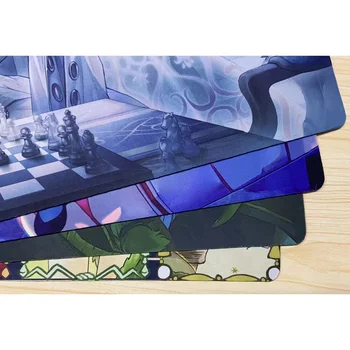 YuGiOh Kül Çiçeği ve Neşeli Bahar TCG Mat Hayalet Ogre ve Kar Tavşan CCG Playmat Ticaret Kart oyun halısı Mouse Pad Çantası 600x350x2mm