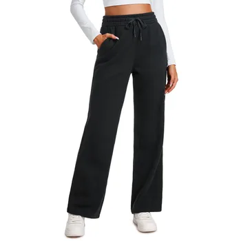 Kadın Düz pantolon Düz Iş Giysisi Sweatpants Moda Rahat Gevşek Yüksek Bel koşucu pantolonu Sonbahar Kış Tarzı Pantalones