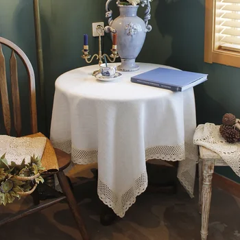 wstążki kwadratowej herbaty  tkanina z konopi z litego stołu o teksturze nić bawełniana