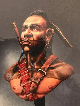 Boyasız Kiti 1/10 antik huron büstü adam figürü Tarihi Figür Reçine Kiti Ücretsiz Kargo