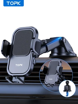 TOPK D40-Z Araba telefon tutucu Pano / Ön Cam / Hava Firar 360 ° Dönebilen Cep telefon tutucu 4.0 ila 6.7 inç Telefonlar için