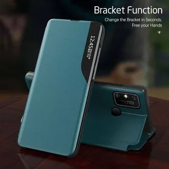 akıllı görünüm flip case Samsung Galaxy S20 S21 FE Artı + Ultra S20 + S 21 20 S21Ultra S21 + S21Plus 5g manyetik kitap standı coque