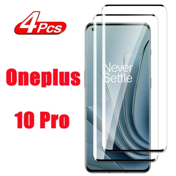 1/4 Adet OnePlus 10Pro Temperli Cam 3D Tam Kapak Ekran Koruyucu Tam Tutkal koruyucu film