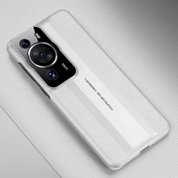 Huawei P60 Pro Orijinal Durumda Hakiki Gerçek İnek Deri Tam Lens koruma kapağı Ultra İnce Kılıf için Huawei P60