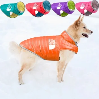 Çift Taraflı Köpek Ceket Kış Sıcak Pet Köpek Giysileri Küçük Orta Köpekler İçin Yelek Chihuahua Giyim Yumuşak Köpek Kostümleri Ropa Perro