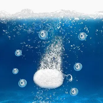 Balık Tankı Oksijen Tabletleri Su Arıtma Parçacıkları Balık Tankı İçin Oksijenasyon Malzemeleri Zengin Besinler Balık Tankı İçin