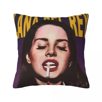 Lana Del Ray Yastık Kılıfı Baskılı polyester yastık kılıfı dekoratif kırlent Kılıfı Ev Fermuar 45X45cm