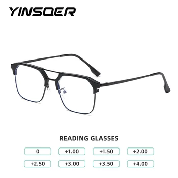 Mavi ışık engelleme gözlük moda erkek gözlük çerçevesi artı okuma gözlüğü 1.5 Erkekler için kore tarzı gözlük çerçeveleri erkekler için