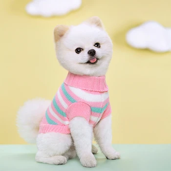 Köpek Kış Giysileri Oyuncak Kazak Örme Evcil Hayvan Giysileri Küçük Orta Köpekler İçin Chihuahua Yavru Pet Kazak Yorkshire Köpek Moda