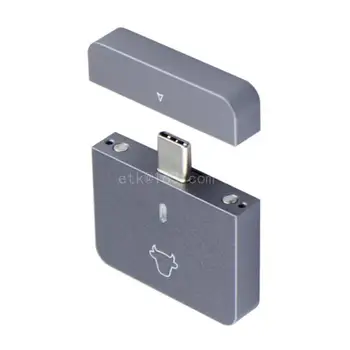 NVMe 2230 SSD Harici Kasa USB C Adaptörü için Yüksek Kapasiteli Depolama 10gbps'ye kadar Destekler 1000Mbps Okuma ve Yazma Alaşım