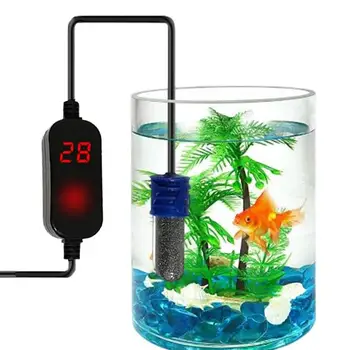 Akvaryum ısıtıcı Mini akvaryum ısıtıcı çubuk su tankı akvaryum ısıtıcı harici sıcaklık kontrol cihazı Betta balık tankı