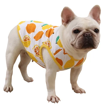 Fransız Bulldog Giysileri Yaz Pug Yelek Ceket T-shirt Kaniş Bichon Schnauzer Galce Corgi Giyim Dropshipping Köpek Kostüm Kıyafet