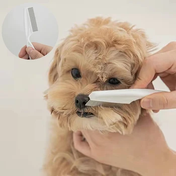 Pratik Pet Yüz Temizleme Fırçası Küçük Köpekler için Teddy Bichon Pomeranian Saç Çıkarıcı Tarak Bakım Temizleme Aracı ev hayvanı ürünü