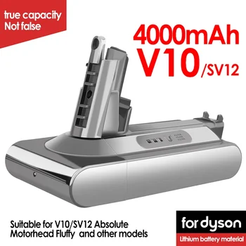 Dyson V8 V7 Elektrikli Süpürge Pil SV10 5000mAh 21.6 V Tam/Kabarık/Hayvan Temizleme Pil ve 4.0 mAh Yedek li - ion pil