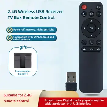 2.4 G USB Kablosuz Uzaktan Kumanda Alıcısı TV kutusu BLE-5.0 Android akıllı TV kutusu Ve PC