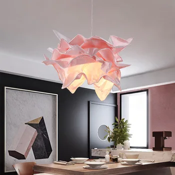 Origami sanat kolye ışıkları Modern yaratıcı oturma odası tavan dekorasyonu ev yatak Odası restoran aydınlatması asılı lambalar