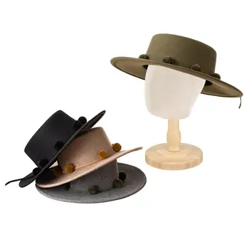 Manken Manken Kafa Ahşap Profesyonel şapka rafı Sahne Mağazaları Saç Peruk Şapka Ekran Tutucu Standı Bağlantısız