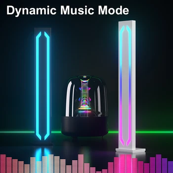 LED RGB ışık çubuğu ses kontrolü app Renkli müzik Akıllı pikap ışık oyun bilgisayar masaüstü Yatak Odası Gece Lambası atmosfer lamba ışığı