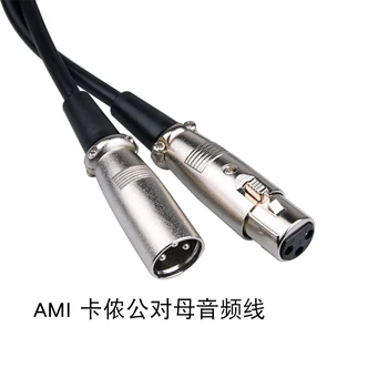 Kondenser Mikrofon Kablosu Çift Topu Güç Mikrofon Hareketli Bobin Mikrofon 3.5 6.35 MM Arabirim Ses Kablosu