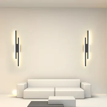 Modern Minimalist led duvar ışıkları Lambaları Oturma odası yatak odası başucu koridor dekorasyon iç mekan aydınlatması atmosfer merdiven