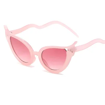 Kadın Moda Kedi Göz Güneş Gözlüğü Lüks Marka Tasarımcısı Dekorasyon güneş gözlüğü Bayanlar Ins Hip Hop Gözlük Shades Ayna