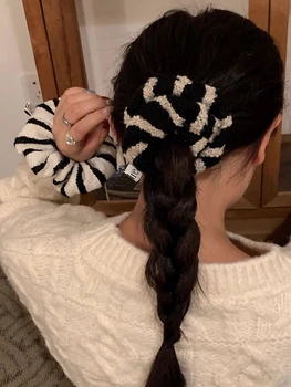 Kore saç aksesuarları 2023 Kış Şerit Kadın Kalın Bağırsak Saç Scrunchies Yumuşak Saç Döngü Yüksek Elastik saç bandı Saç Halka